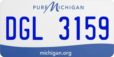 MI license plate DGL3159
