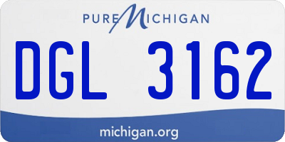 MI license plate DGL3162