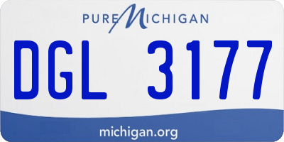 MI license plate DGL3177