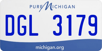 MI license plate DGL3179