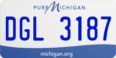 MI license plate DGL3187