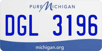 MI license plate DGL3196