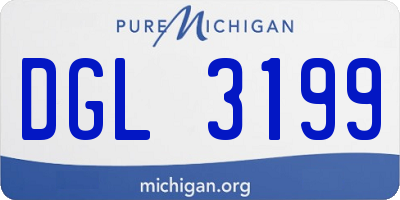 MI license plate DGL3199