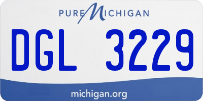 MI license plate DGL3229