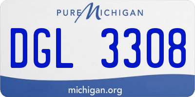 MI license plate DGL3308