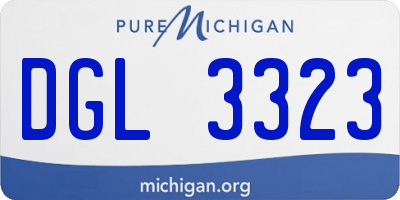 MI license plate DGL3323