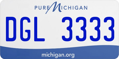 MI license plate DGL3333