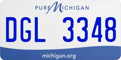 MI license plate DGL3348