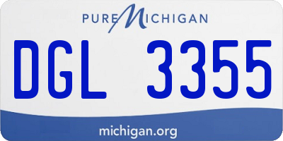 MI license plate DGL3355