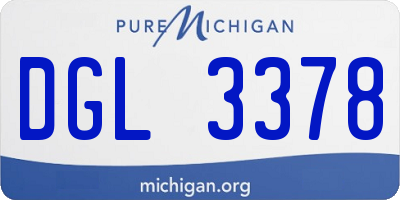 MI license plate DGL3378