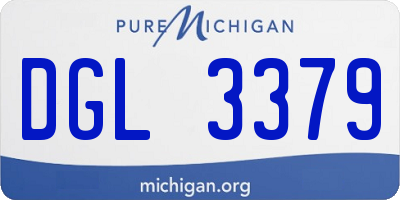 MI license plate DGL3379