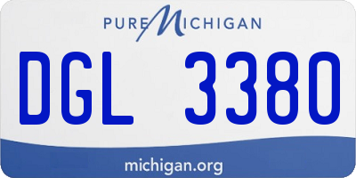 MI license plate DGL3380