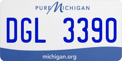 MI license plate DGL3390