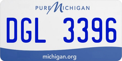 MI license plate DGL3396