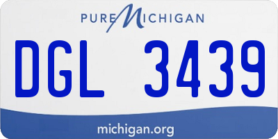 MI license plate DGL3439