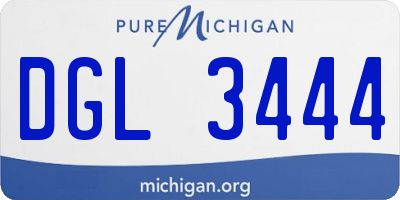 MI license plate DGL3444