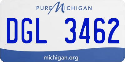 MI license plate DGL3462