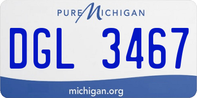 MI license plate DGL3467