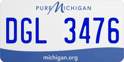 MI license plate DGL3476