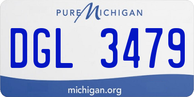 MI license plate DGL3479