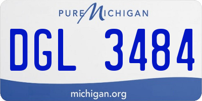 MI license plate DGL3484
