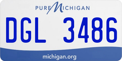 MI license plate DGL3486