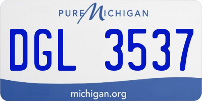 MI license plate DGL3537