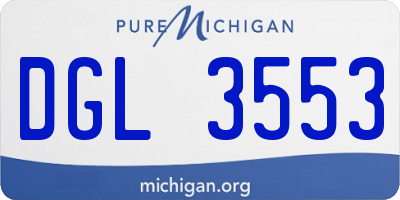MI license plate DGL3553