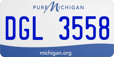 MI license plate DGL3558