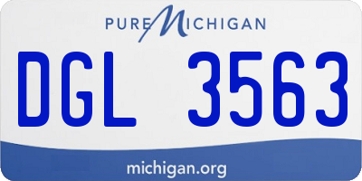 MI license plate DGL3563