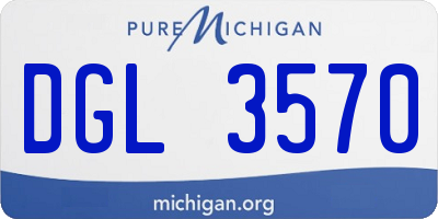 MI license plate DGL3570