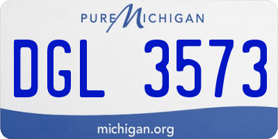 MI license plate DGL3573