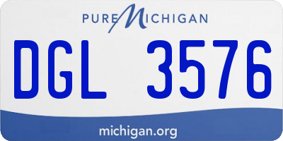 MI license plate DGL3576