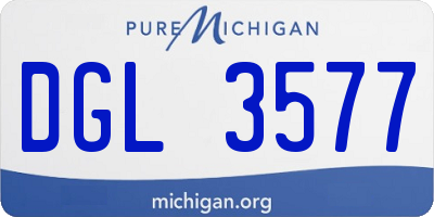 MI license plate DGL3577