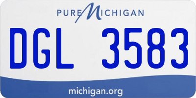 MI license plate DGL3583