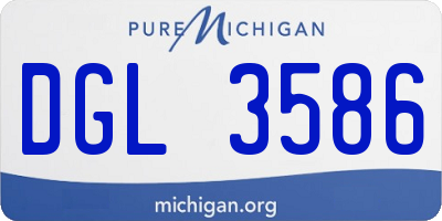 MI license plate DGL3586