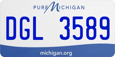 MI license plate DGL3589