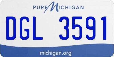 MI license plate DGL3591