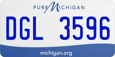 MI license plate DGL3596