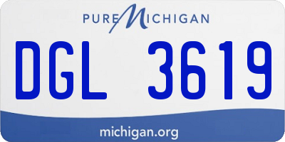 MI license plate DGL3619