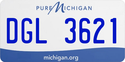 MI license plate DGL3621