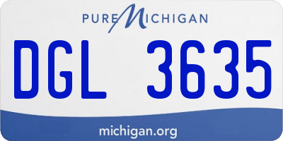 MI license plate DGL3635