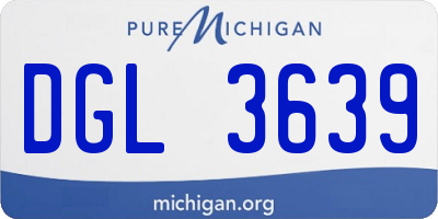 MI license plate DGL3639