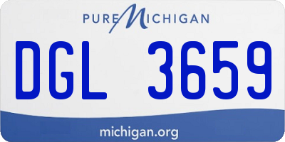 MI license plate DGL3659