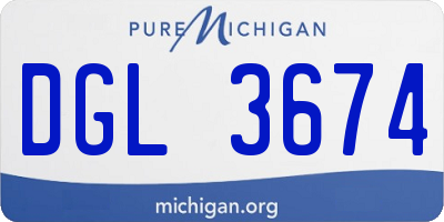 MI license plate DGL3674