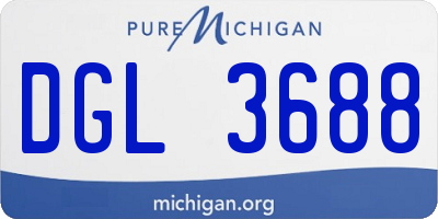 MI license plate DGL3688