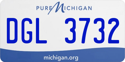 MI license plate DGL3732