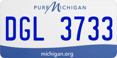 MI license plate DGL3733