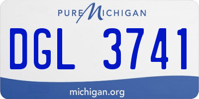 MI license plate DGL3741