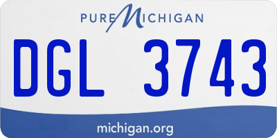 MI license plate DGL3743